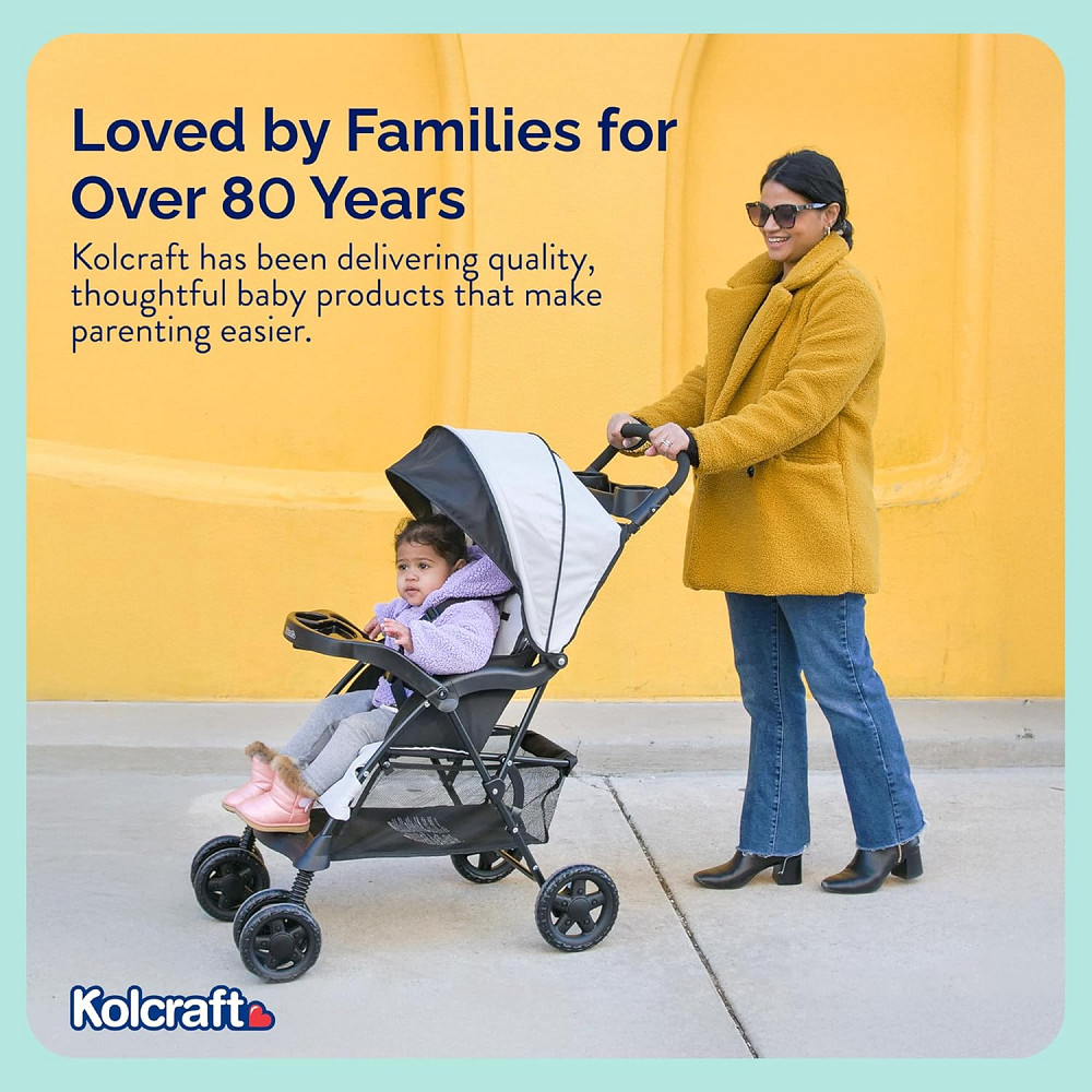 Kolcraft Cloud Plus Lightweight Umbrella Stroller for Toddlers with Reclining Seat, Large Storage Ba Richmond - photo 6