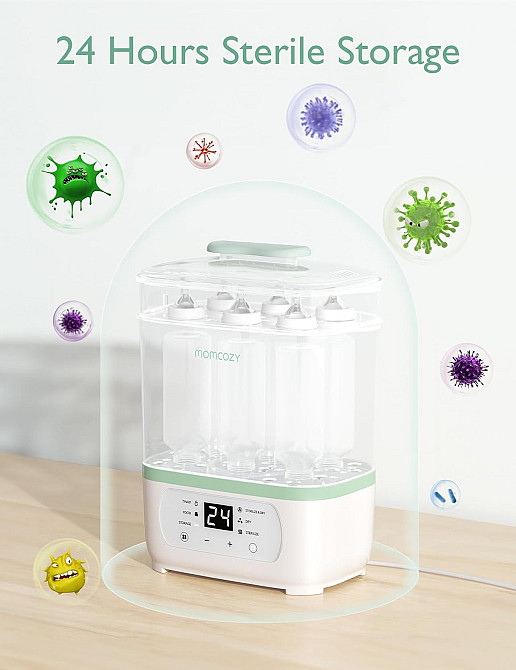 Momcozy Bottle Sterilizer and Dryer, 8-in-1 Electric Steam Baby Bottle Sterilizer for Baby Bottles,  Richmond - photo 4