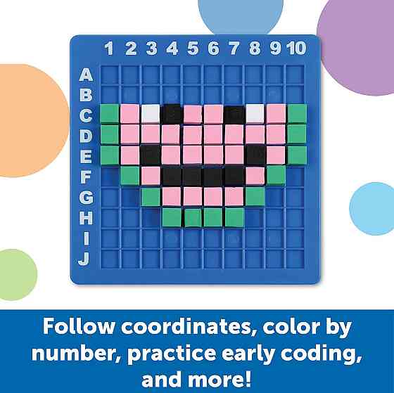 Learning Resources STEM Explorers Pixel Art Challenge - Science Kits & STEM Activities for Kids, Pat Richmond