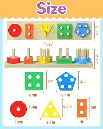 Montessori Toys for 1 2 3 Year Old Boy Girl, Toys for Ages 2-4 Toddlers Kids Baby, 1 2 Year Old Birt Richmond