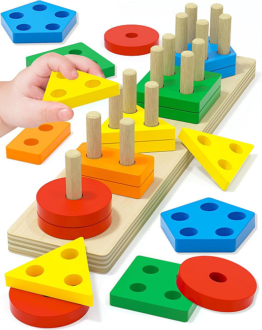 Montessori Toys for 1 2 3 Year Old Boy Girl, Toys for Ages 2-4 Toddlers Kids Baby, 1 2 Year Old Birt Richmond - photo 1