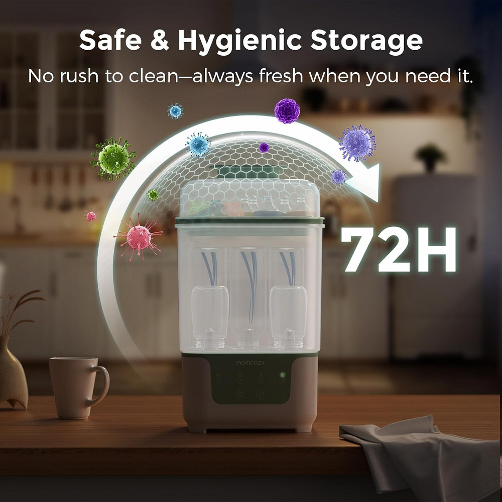 Momcozy Bottle Sterilizer and Dryer, Modular Nesting Space Saving Design, 6 Bottles Capacity, 4 in 1 Richmond - photo 4