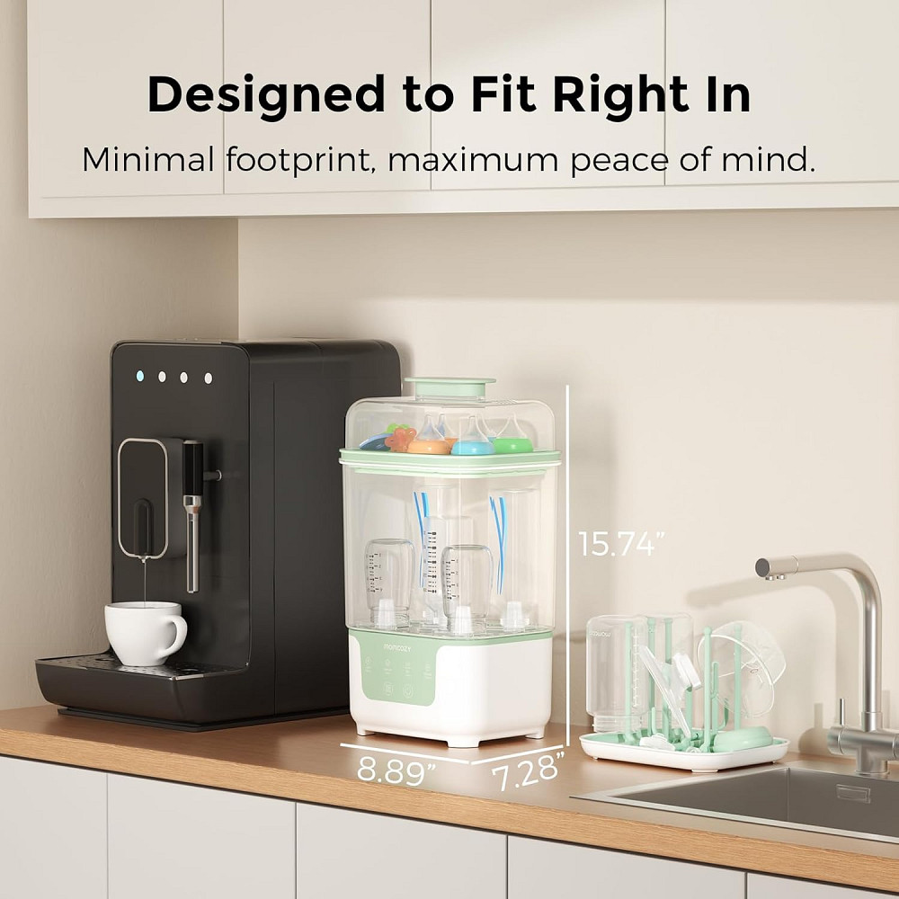 Momcozy Bottle Sterilizer and Dryer, Modular Nesting Space Saving Design, 6 Bottles Capacity, 4 in 1 Richmond - photo 3