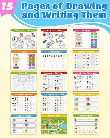 Busy Book for Toddlers - Preschool Learning Activities, Coloring Activity Books for Kids Ages 3-5, M Richmond
