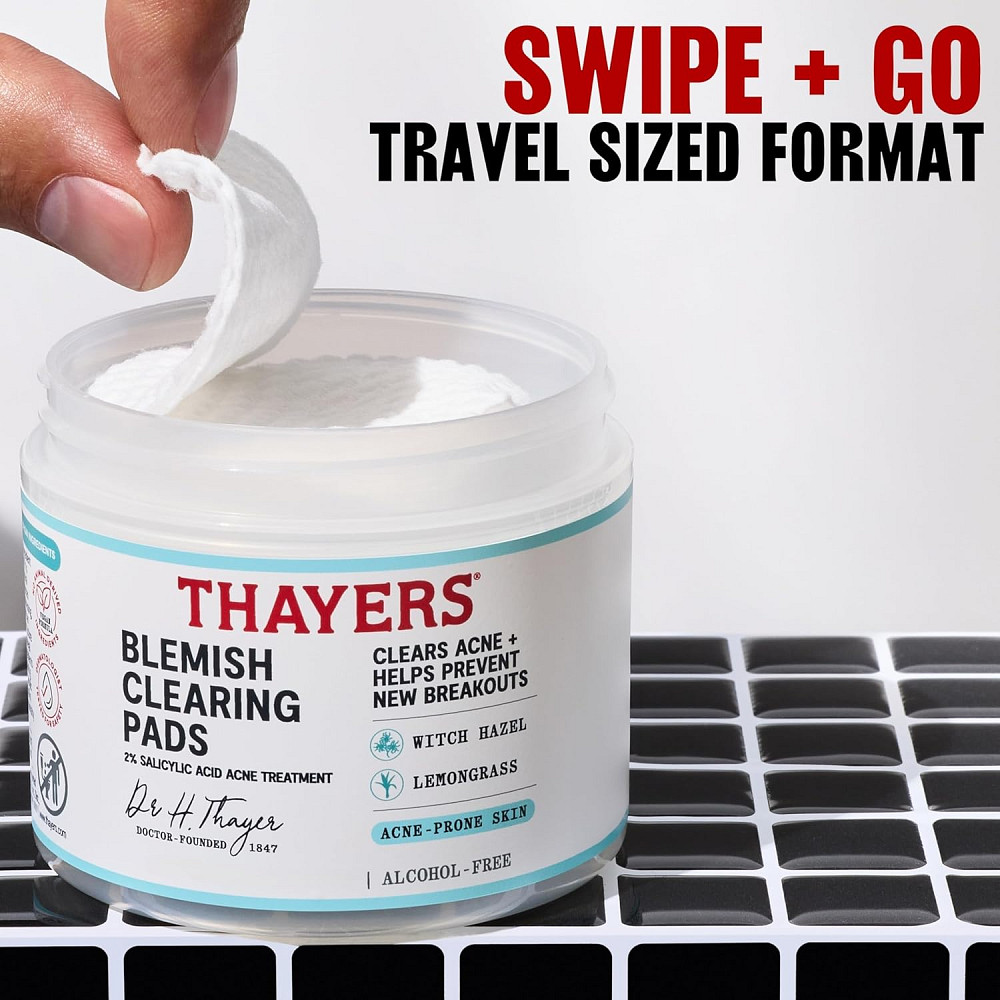 Thayers Blemish Clearing Acne Pads, Salicylic Acid Acne Treatment for Face, Pore Reducing, Exfoliati Richmond - photo 9