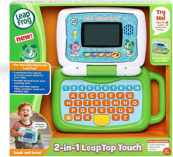 LeapFrog 2-in-1 LeapTop Touch, Green Richmond