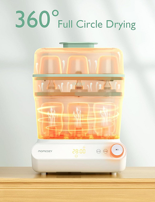 Momcozy 3 Layers Large Bottle Sterilizer and Dryer, Fast Sterilize and Dry, Universal Bottle Sterili Richmond - photo 3