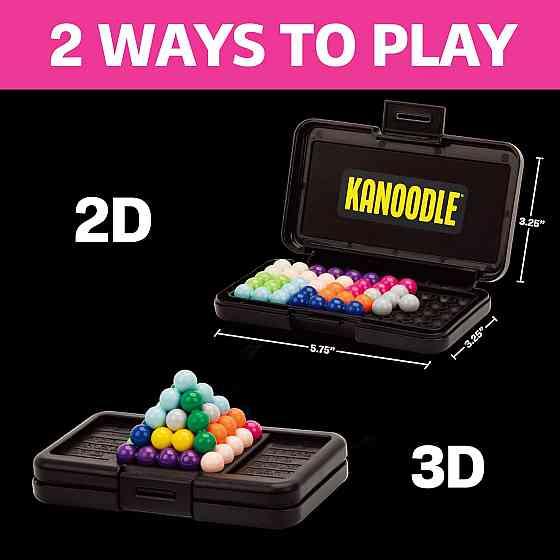 Educational Insights Kanoodle - 3D Brain Teaser Puzzles for Kids, Spatial Puzzle Games for Adults, T Richmond
