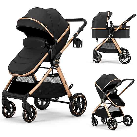 2 in 1 Baby Stroller, Convertible Bassinet Pushchair for Infants and Newborns 0-36 Months Richmond