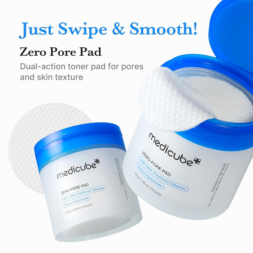 medicube Toner Pads Zero Pore Pad 2.0 | Dual-Textured Facial Pad for Exfoliation and Pore Care with  Richmond - photo 3