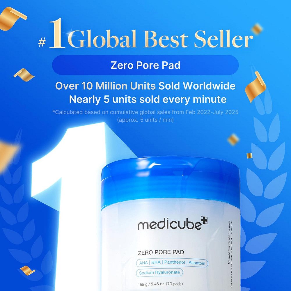 medicube Toner Pads Zero Pore Pad 2.0 | Dual-Textured Facial Pad for Exfoliation and Pore Care with  Richmond - photo 2
