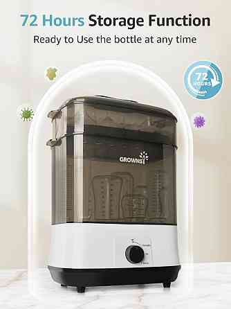 Grownsy Adjustable 4 in 1 Large Bottle Sterilizer and Dryer, 8 Bottles Capacity,Electric Steam Baby  Richmond