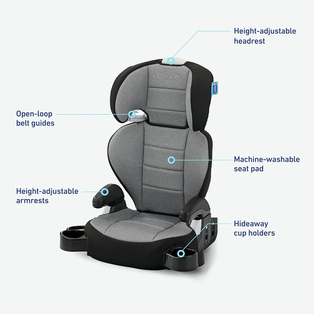 Graco TurboBooster 2.0 Highback Booster Car Seat, Declan Richmond - photo 7