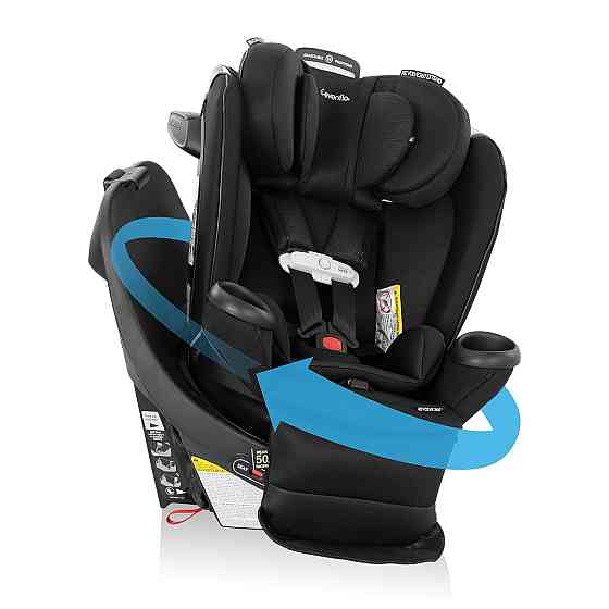 Evenflo Gold Revolve360 Extend All-in-One Rotational Car Seat with SensorSafe (Onyx Black) Richmond
