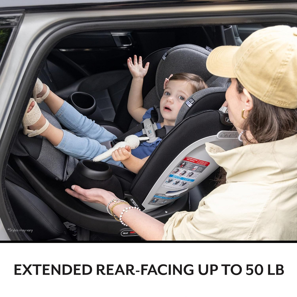 Evenflo Gold Revolve360 Extend All-in-One Rotational Car Seat with SensorSafe (Onyx Black) Richmond - photo 7