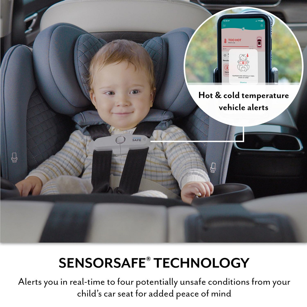 Evenflo Revolve360 Extend All-in-One Rotating Car Seat with Green & Gentle Fabric (Travertine) Richmond - photo 6
