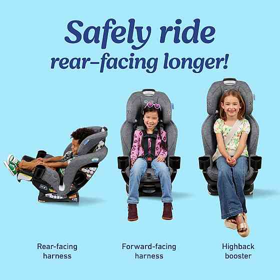 Graco Extend2Fit 3-in-1 Convertible Car Seat, 3 Modes – Rear Facing, Forward Facing Baby Car Seat an Richmond