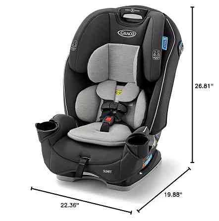 Graco Slimfit 3-in-1 Convertible Car Seat, Slim Car Seat with Space-Saving Design, Highback Booster  Richmond