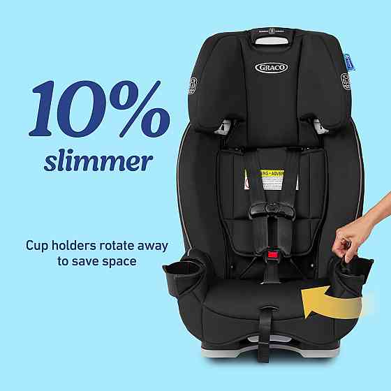 Graco Slimfit 3-in-1 Convertible Car Seat, Slim Car Seat with Space-Saving Design, Highback Booster  Richmond