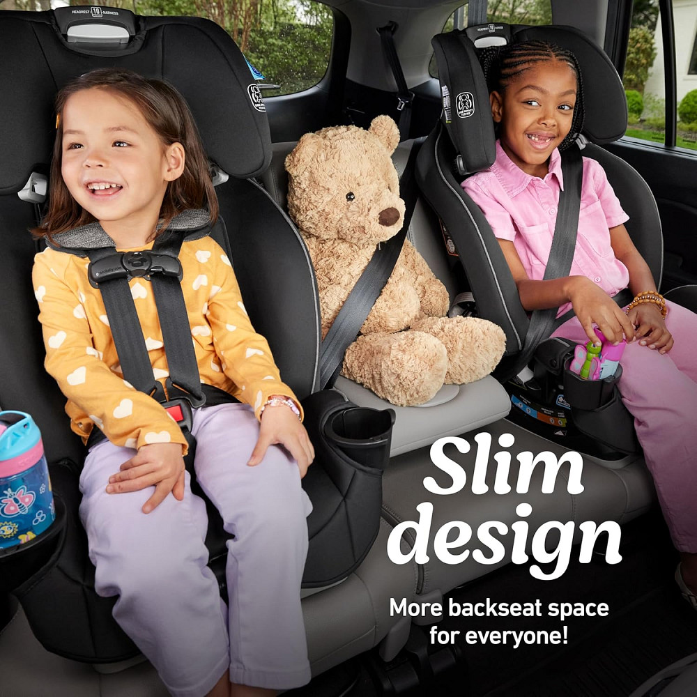 Graco Slimfit 3-in-1 Convertible Car Seat, Slim Car Seat with Space-Saving Design, Highback Booster  Richmond - photo 4