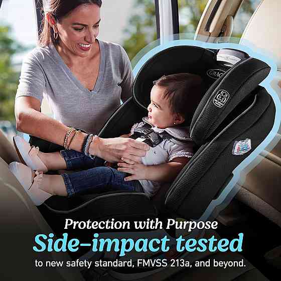 Graco Grows4Me 4-in-1 Convertible Car Seat, 10 Years of Use - Infant Car Seat to Toddler, 4 Stages o Richmond