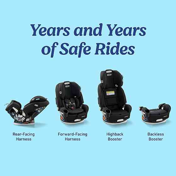 Graco Grows4Me 4-in-1 Convertible Car Seat, 10 Years of Use - Infant Car Seat to Toddler, 4 Stages o Richmond