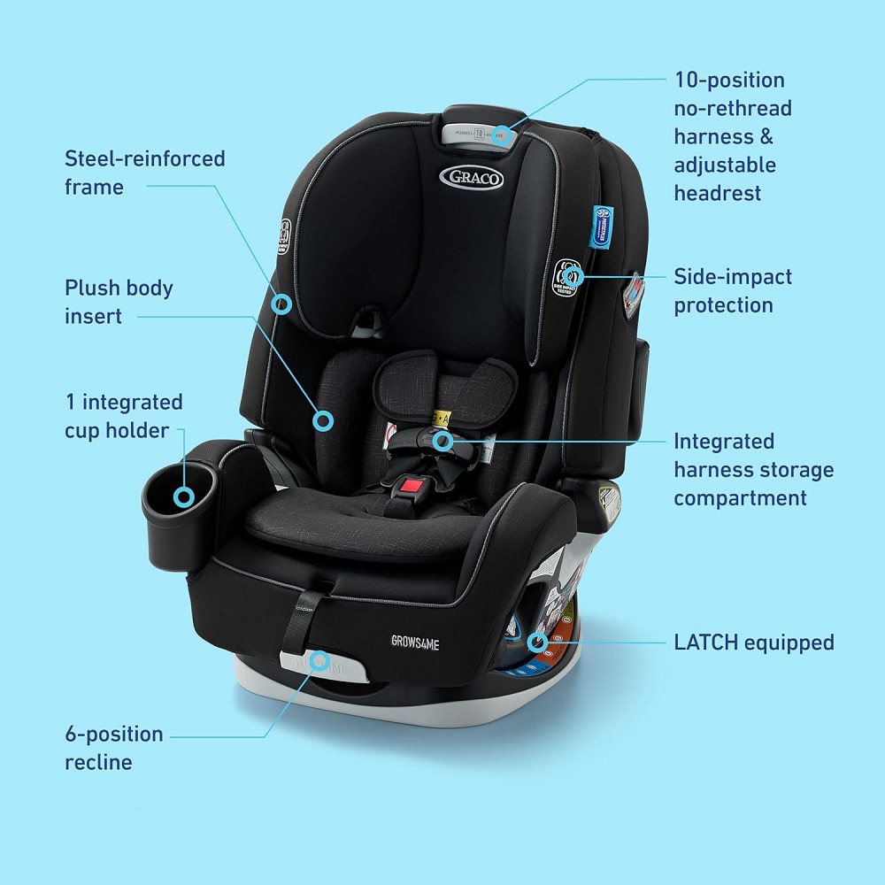 Graco Grows4Me 4-in-1 Convertible Car Seat, 10 Years of Use - Infant Car Seat to Toddler, 4 Stages o Richmond - photo 7