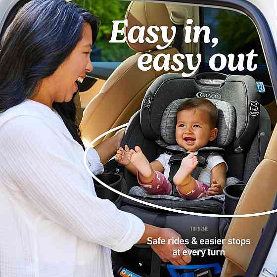 Graco Turn2Me 3-in-1 Rotating Convertible Car Seat, Manchester, Rear-Facing Rotation Only, Forward-F Richmond