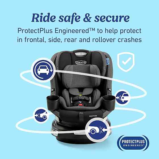 Graco EasyTurn 360 2-in-1 Rotating Convertible Car Seat, 360 Degree Rotating Infant to Toddler Rotat Richmond
