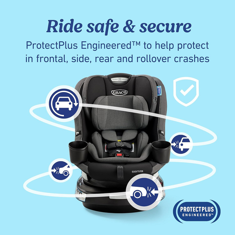 Graco EasyTurn 360 2-in-1 Rotating Convertible Car Seat, 360 Degree Rotating Infant to Toddler Rotat Richmond - photo 6