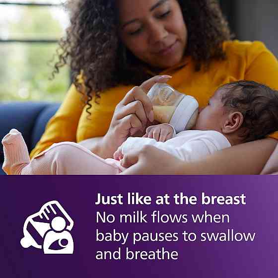 Philips Avent Natural Baby Bottles with Natural Response Nipples (Slow Flow, Flow 2), 4oz, 4-Pack, S Richmond