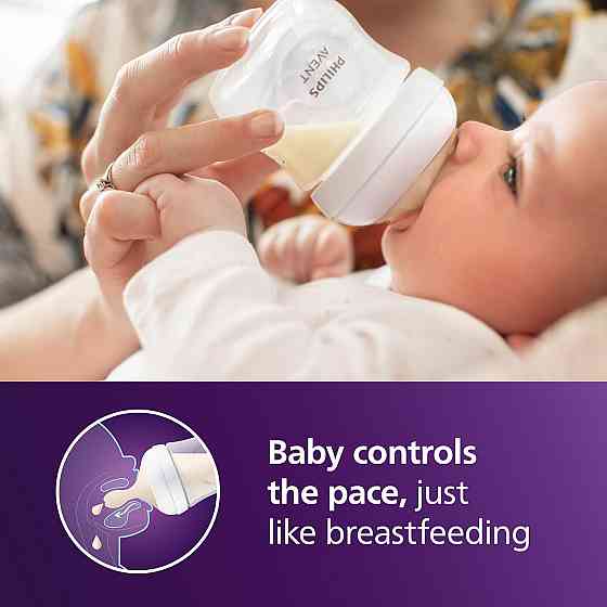 Philips Avent Natural Baby Bottles with Natural Response Nipples (Slow Flow, Flow 2), 4oz, 4-Pack, S Richmond
