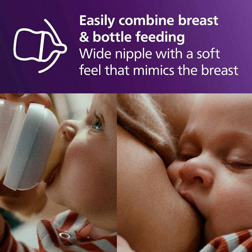 Philips Avent Natural Baby Bottles with Natural Response Nipples (Slow Flow, Flow 2), 4oz, 4-Pack, S Richmond - photo 5