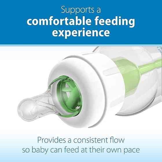 Dr. Brown's Natural Flow Anti-Colic Options+ Narrow Baby Bottle, 4 oz/120 mL, with Level 1 Slow Flow Richmond