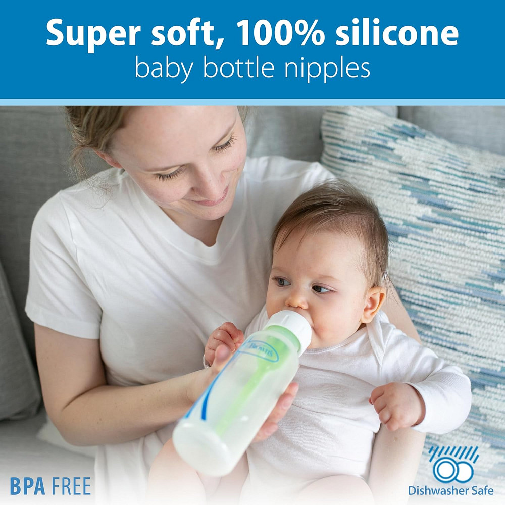 Dr. Brown's Natural Flow Anti-Colic Options+ Narrow Baby Bottle, 4 oz/120 mL, with Level 1 Slow Flow Richmond - photo 5