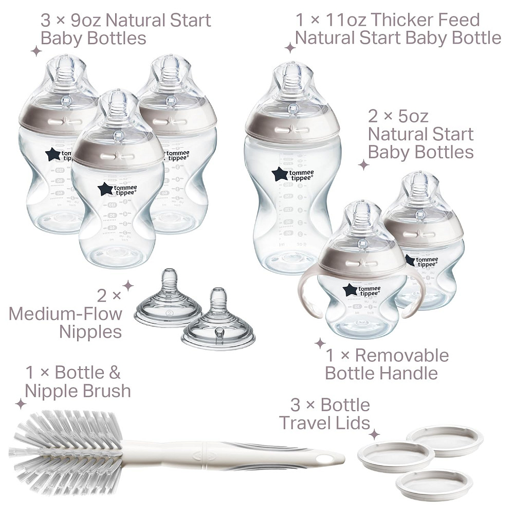 Tommee Tippee Natural Start 12 Piece BPA Free Bottle Set, Includes 2 x 5 oz, 3 x 9 oz, 1 x 11 oz Bot Richmond - photo 2