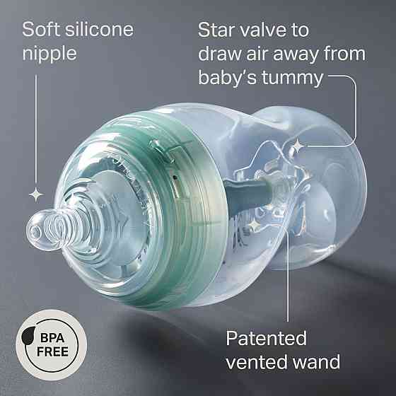 Tommee Tippee Advanced Anti-Colic 12 Piece Set, 5 oz and 9 oz BPA Free Bottles, Newborn 0+ Months, I Richmond