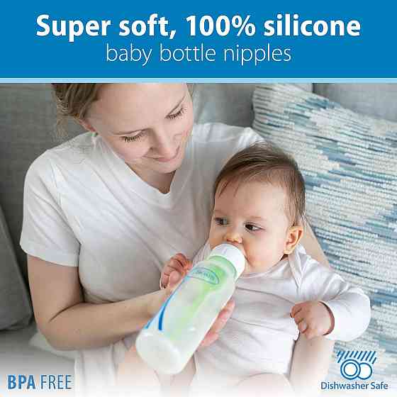 Dr. Brown's Natural Flow Anti-Colic Options+ Narrow Baby Bottle, 8 oz/250 mL, with Level 1 Slow Flow Richmond