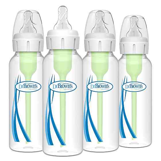 Dr. Brown's Natural Flow Anti-Colic Options+ Narrow Baby Bottle, 8 oz/250 mL, with Level 1 Slow Flow Richmond