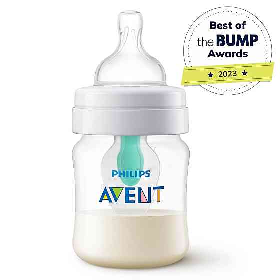 Philips Avent Anti-Colic Bottle with AirFree Vent, 4oz, with Flow 1 Nipples, 0m+, 4pk, Clear, SCY701 Richmond