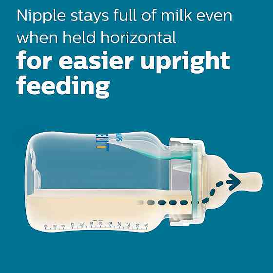 Philips Avent Anti-Colic Bottle with AirFree Vent, 4oz, with Flow 1 Nipples, 0m+, 4pk, Clear, SCY701 Richmond
