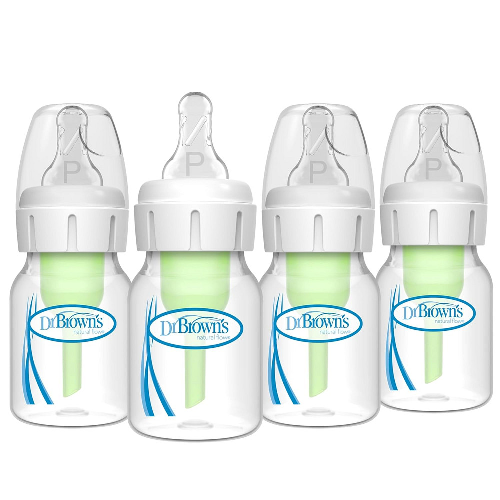 Dr. Brown's Natural Flow Anti-Colic Options+ Narrow Baby Bottle, 2 oz/60 mL, with Preemie Flow Nippl Richmond - photo 1