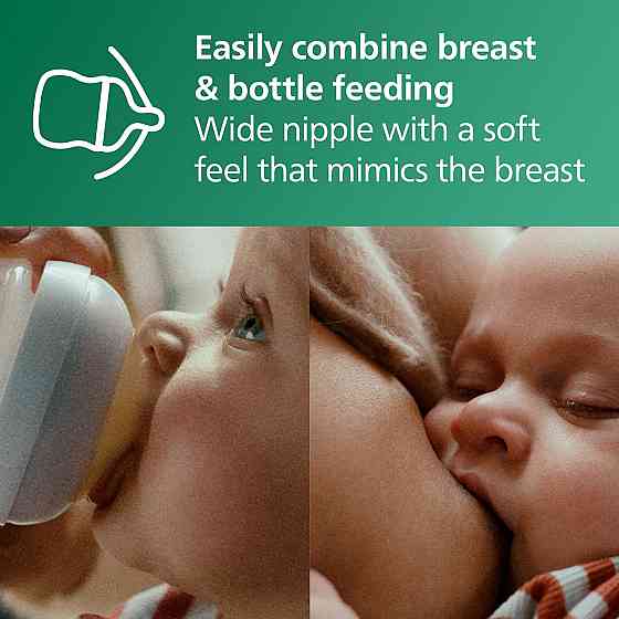 Philips Avent Natural Glass Baby Bottles with Natural Response Nipples (Slow Flow, Flow 2), 4oz, 4-P Richmond