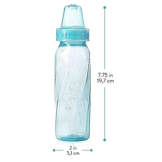 Evenflo Feeding Classic Tinted Plastic Standard Neck Bottles for Baby, Infant and Newborn, Pink/Lave Richmond