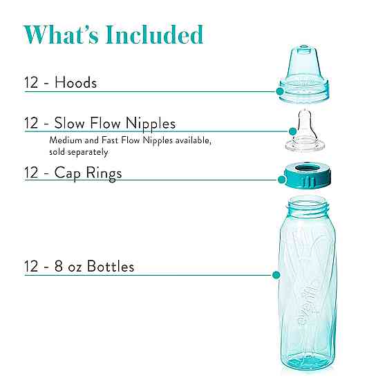 Evenflo Feeding Classic Tinted Plastic Standard Neck Bottles for Baby, Infant and Newborn, Pink/Lave Richmond