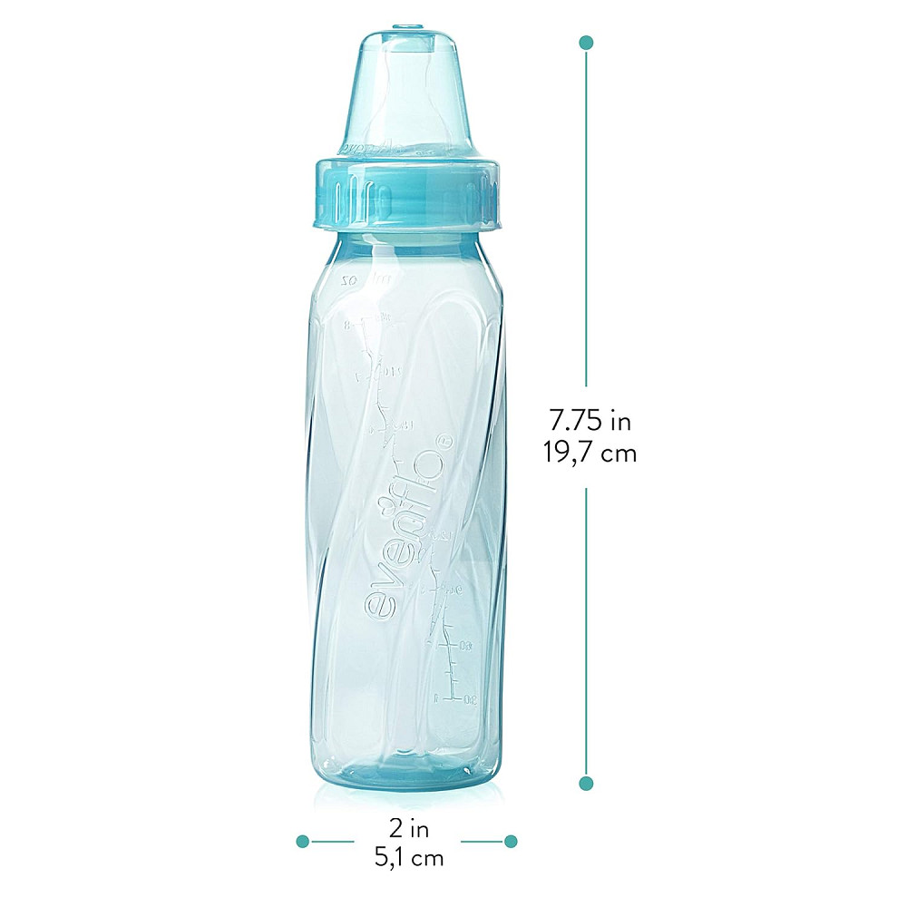 Evenflo Feeding Classic Tinted Plastic Standard Neck Bottles for Baby, Infant and Newborn, Pink/Lave Richmond - photo 3
