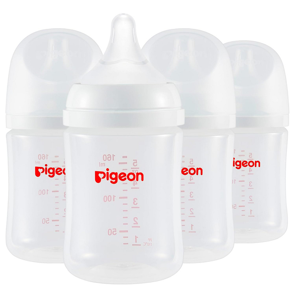 Pigeon PP Nursing Bottle Wide Neck, Anti-Colic, Streamlined Body, Natural Feel, Easy to Clean, 5 Oz  Richmond - photo 1