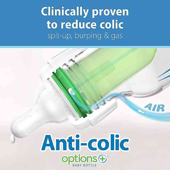 Dr. Brown's Anti-Colic Baby Feeding Set with Slow Flow Nipples, Travel Caps, Silicone Pacifier - Pin Richmond