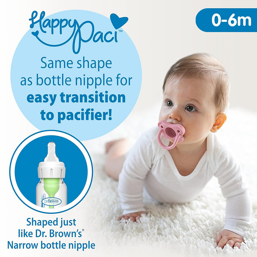 Dr. Brown's Anti-Colic Baby Feeding Set with Slow Flow Nipples, Travel Caps, Silicone Pacifier - Pin Richmond - photo 6