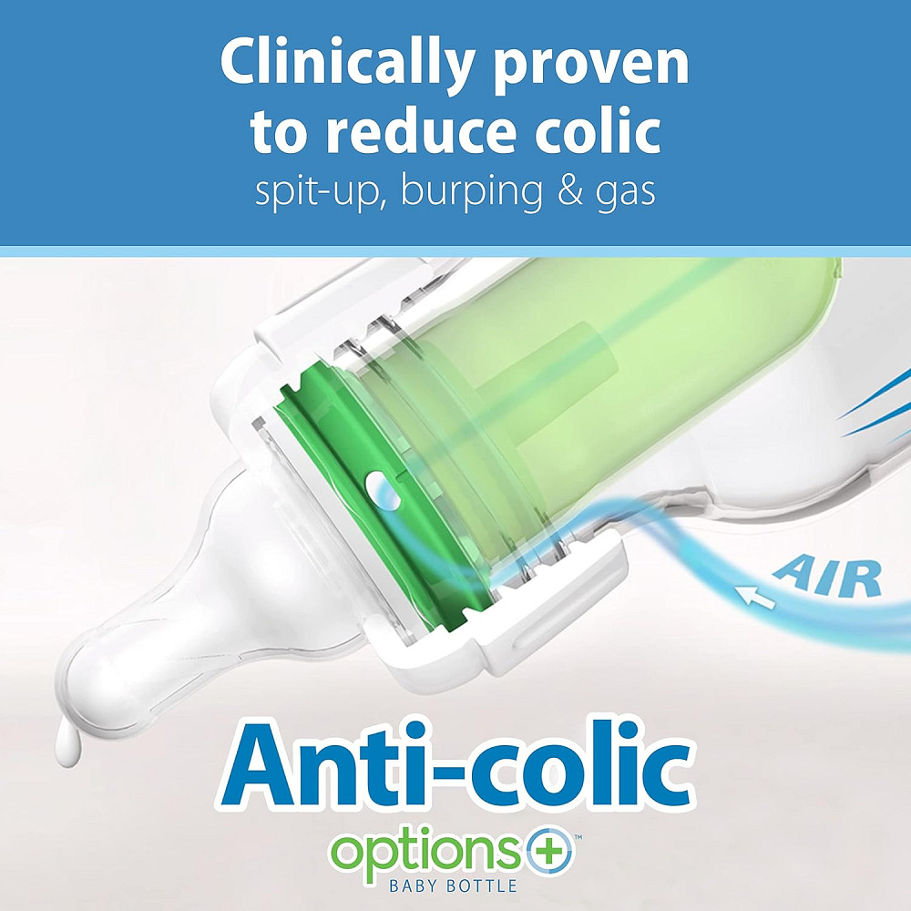 Dr. Brown's Anti-Colic Baby Feeding Set with Slow Flow Nipples, Travel Caps, Silicone Pacifier - Pin Richmond - photo 5